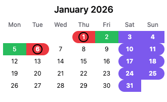 Bridge-day recommendations
